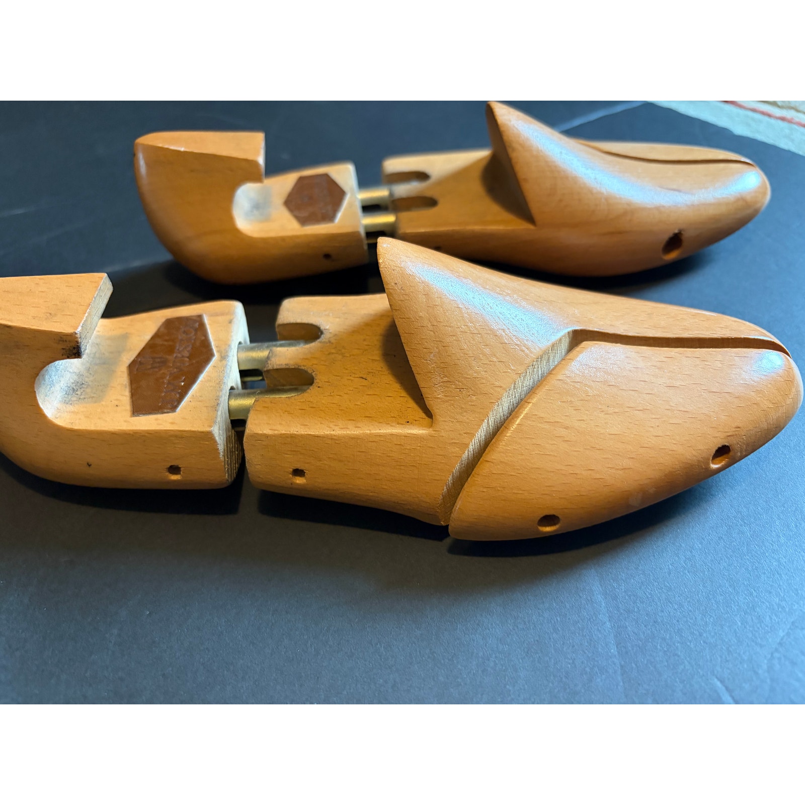 Vintage J.M. Weston Paris Wood Shoe Trees Size 4 Made In France Split Toe — image 7 of 8